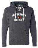 New!! Hockey Lace Hoodie (Youth sizes) - 5 Colors & Choice of Logo