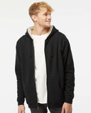 New!! Independent Trading Sherpa-Lined Full-Zip Hooded Sweatshirt