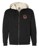 New!! Independent Trading Sherpa-Lined Full-Zip Hooded Sweatshirt