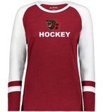 Ladies Fanatic Long Sleeve Tshirt (Red and Black)