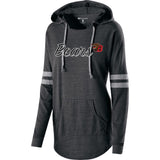 Ladies Low Key Hoodie Pullover in Black or Red