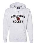 New!! Hockey Lace Hoodie (Youth sizes) - 5 Colors & Choice of Logo