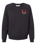 New!! Ladies Quilted Crewneck Pullover in Grey or Black