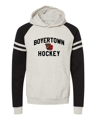 New!! Varsity Colorblocked Raglan Hooded Sweatshirt - 2 Colors