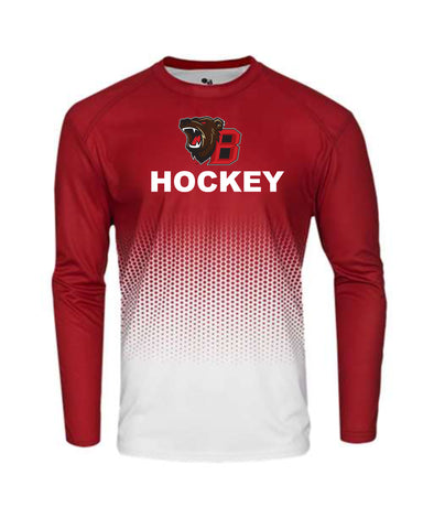 Youth Badger Hex Long Sleeve Shirt