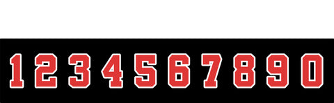 Helmet Sticker Numbers (Optional)