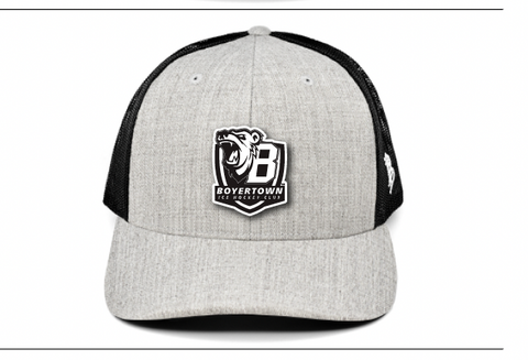 Branded Bills Flex Fit Snapback Trucker w/ Colored Leather Patch